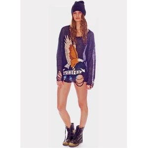 Wildfox eagle Lennon sweater
